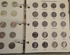 Estate Lot Of Coin Books With Coins