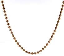Powerful Rose Gold DC Bead Chain Necklace