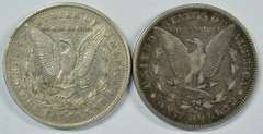 Pair of nicer 1878-S Morgan Silver Dollars