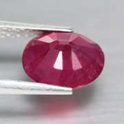 Vivid blood red 3.16ct Ruby from Madagascar