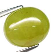 Diamond luster 6.79ct Sphene cabochon