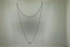 14KT White Gold Ball Pendant With Chain