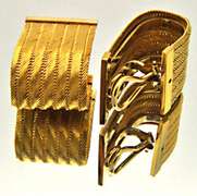 LADIES 22 KT YELLOW GOLD CLIP ON EARRINGS