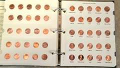 Estate Lot Of Coin Books With Coins