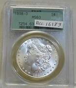 1898-O Morgan Dol PCGS MS-63