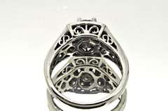 LADIES 14K WHITE GOLD DIAMOND ENGAGEMENT RING