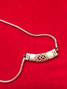 14K GOLD AND SILVER NECKLACE