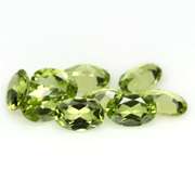 Dazzling 3.99ct untreated lime green Peridot set