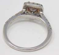 Sparkling Round Brilliant Cut Diamond & Yellow Diamond Ring