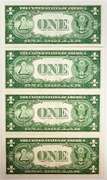 (4) Crisp Exceptional1935A $1 Silver Certificates-Consecutive!