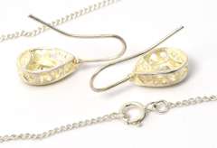 Sterling Silver Necklace and Earrings