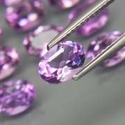Glittering 12.27ct 7x5mm real Bolivian Amethyst set