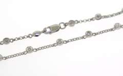 Amazing Bezel Set Diamond by the Yard Necklace