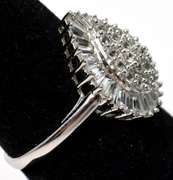 Sterling Silver CZ Cocktail Ring