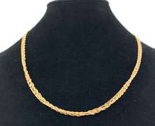Triple Strand 14kt Necklace
