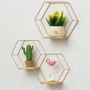 Hexagon Wall Mounted Shelf Nordic Storage Rack