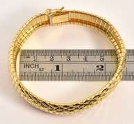Bold Link Bracelet in Vermeil