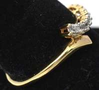 Wrap-Style Diamond Ring in Yellow Gold