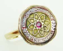 Early 14K Keepsake Ring, Atomic Energy Commission
