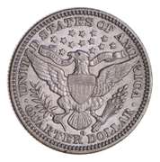 1903-O Barber Head Silver Quarter - Circulated
