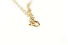 14K Yellow Gold 7.3mm Pearl Beaded Chain Link Necklace