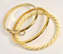 Lovely Trio of Bangle Bracelets