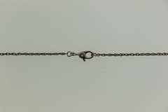 Vintage Sterling Silver and 10K Yellow Gold Cross Necklace