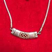 14K GOLD AND SILVER NECKLACE