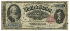 Scarce 1891 Series $1 Silver Certificate 'Martha' note