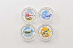 2006 Cook Islands $2 1 Oz Silver Colored Prooflike 4 Coin Set Box/COA