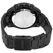 Seiko Chronograph Quartz Black Dial Black-plated Men's Watch