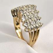 Popular Diamond Pyramid Ring