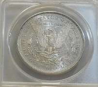 1878-7TF Morgan Dol, ANACS AU-53