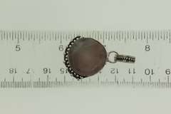 Silver-Tone Color Stone Pendant