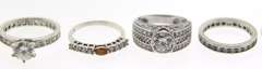 Lot of 11 Sterling Silver Rings