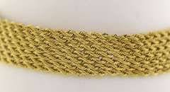 Fabulous Yellow Gold 7 Strand Rope Bracelet
