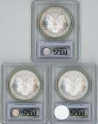 3 Near Perfect PCGS MS69 FIRST STRIKE 2006 $1 Eagles