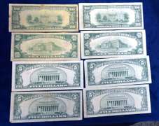 Lot Of Old Currency 80 Dollars Face