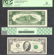 $10 1988-A FRN=Error Note=Multiple Back Printing Error=PCGS New 62