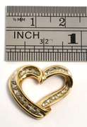 Floating Diamond Heart Pendant