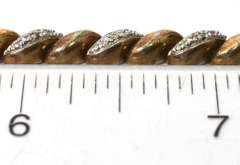 Heavy Diamond Chip Bracelet in Vermeil