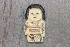 Natural Ivory Maiden with Touches of  Gold