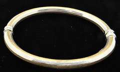 Simple but Elegant 14kt Yellow & White Gold Bangle