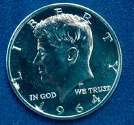 Lot Of 3 1964 Accent Hair Proof Kennedy Half