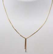 Favorite Bolo Style Necklace w Diamond Ends