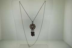 Italian Sterling Silver Leaves Pendant With Chain