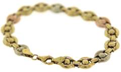 Beautiful 18kt Repeating Circle Motif Bracelet