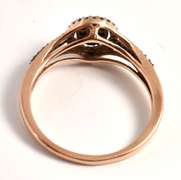 Cute Rose Gold Diamond Ring