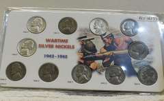 1942-45 Silver War Nickel Set - circ
