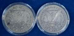 Lot Of 2 Circulated Morgan Dollars